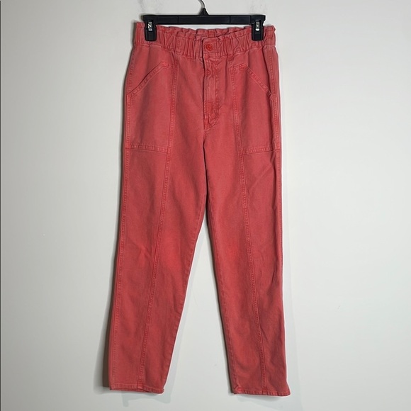 MOTHER | The Springy Hot Coral Ankle Jeans Size 28 - Picture 2 of 10